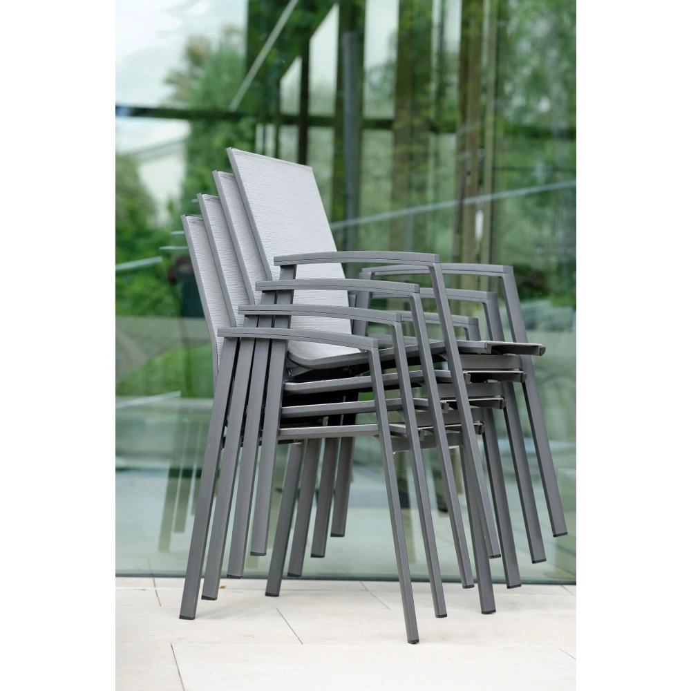 Stern New Top Aluminium Stapelsessel – Bild 2