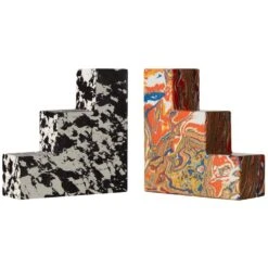 Tom Dixon Swirl Stepped Buchstütze (2er Set)