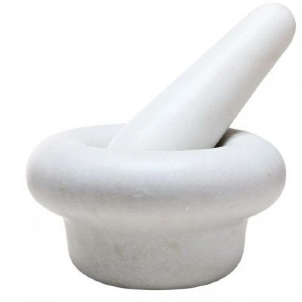 Tom DIxon Stone Steinstößel Und Mörser Weiß