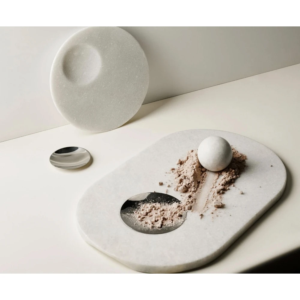 Tom Dixon Stone Schneidebrett Weiß – Bild 2